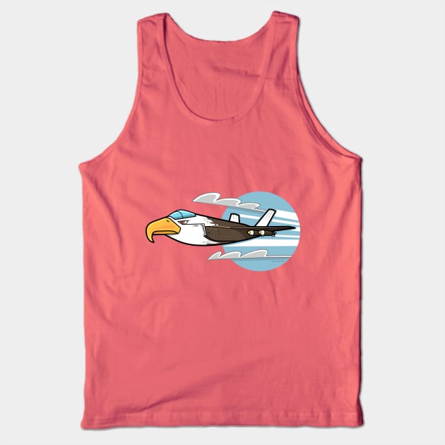 Eagle Fighter Plane Tank Top by doodles by smitharc